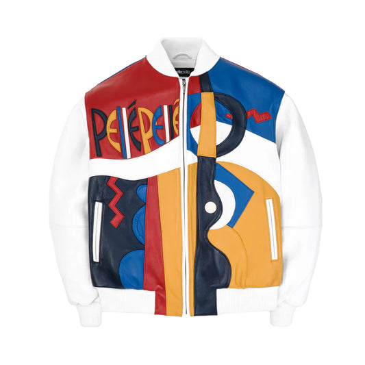Picasso Plush Leather Jacket – White