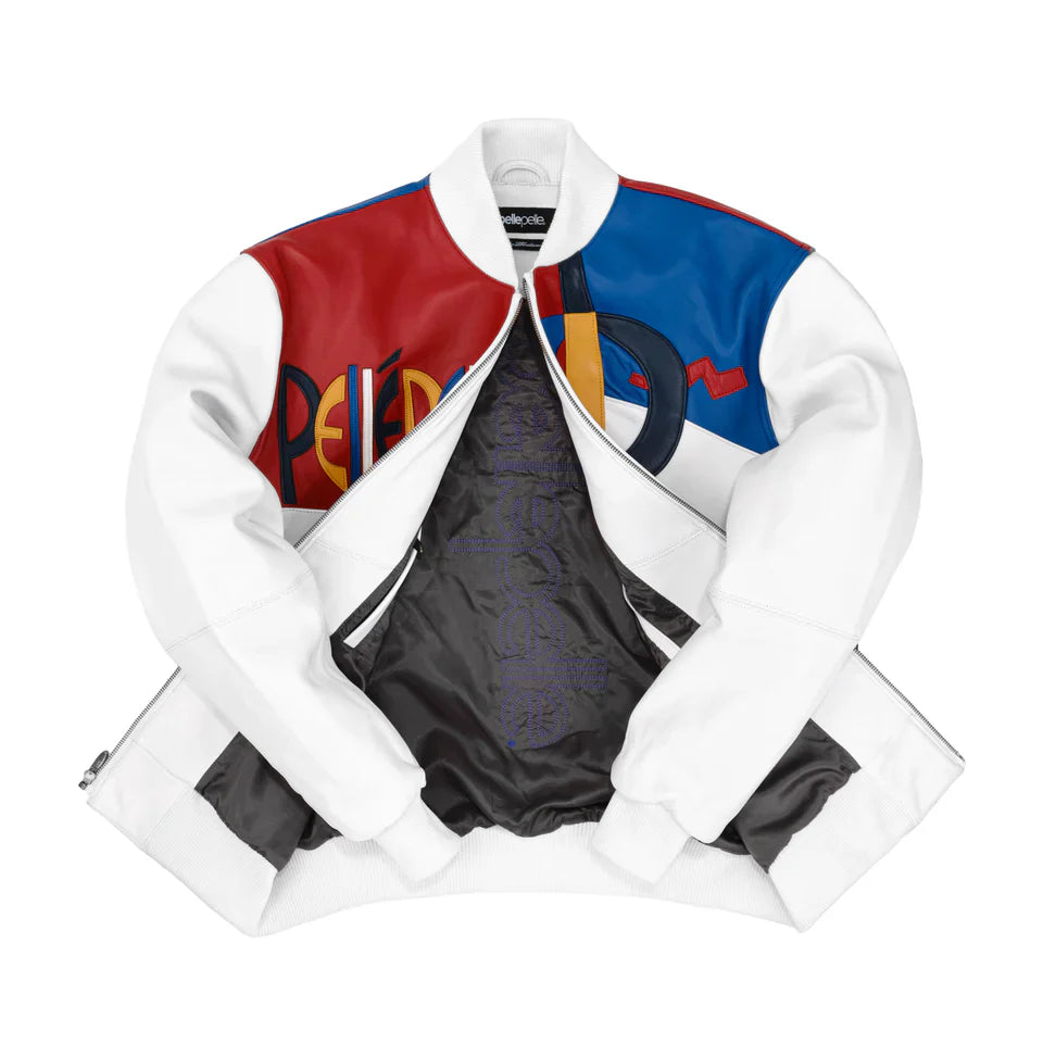 Picasso Plush Leather Jacket – White