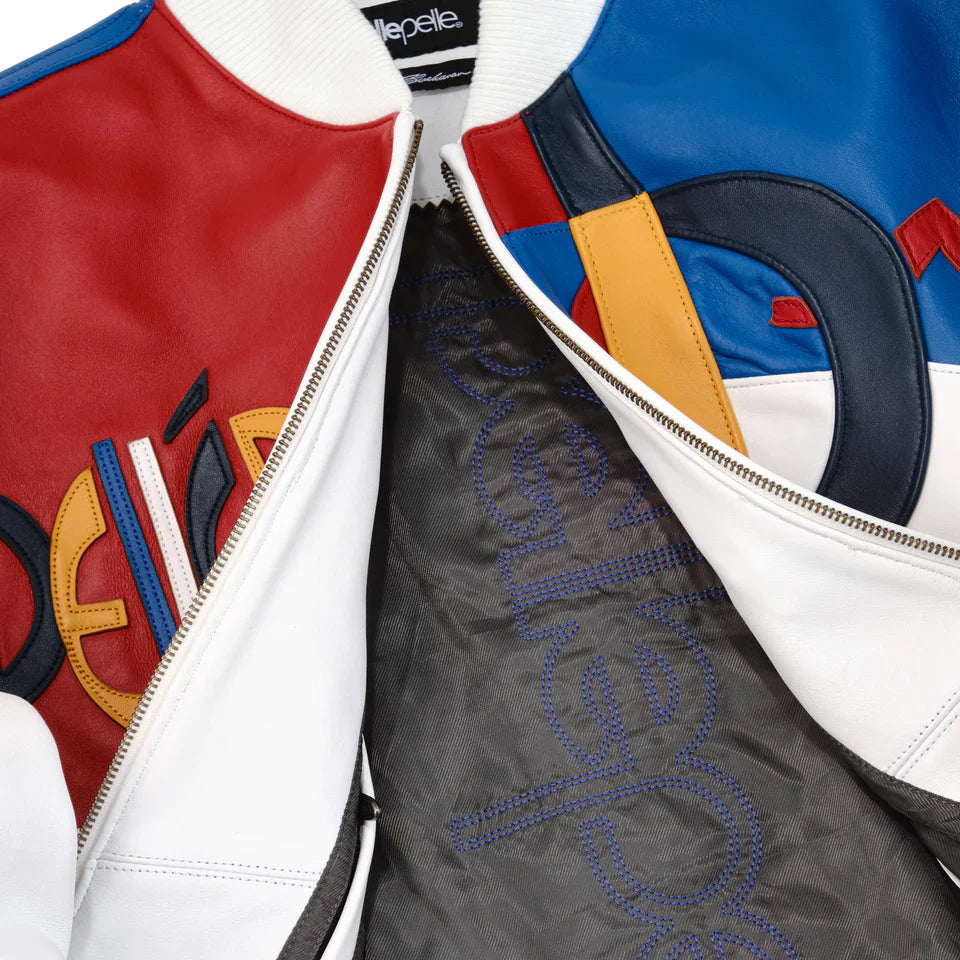 Picasso Plush Leather Jacket – White