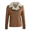 Women's Jane Aviator Faux Shearling Sheepskin Bomber Jacket-Women Shearling Jacket-Premium Leather Street