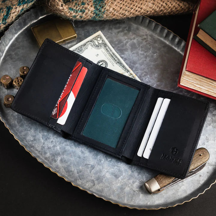 Saranac Leather Trifold Wallet