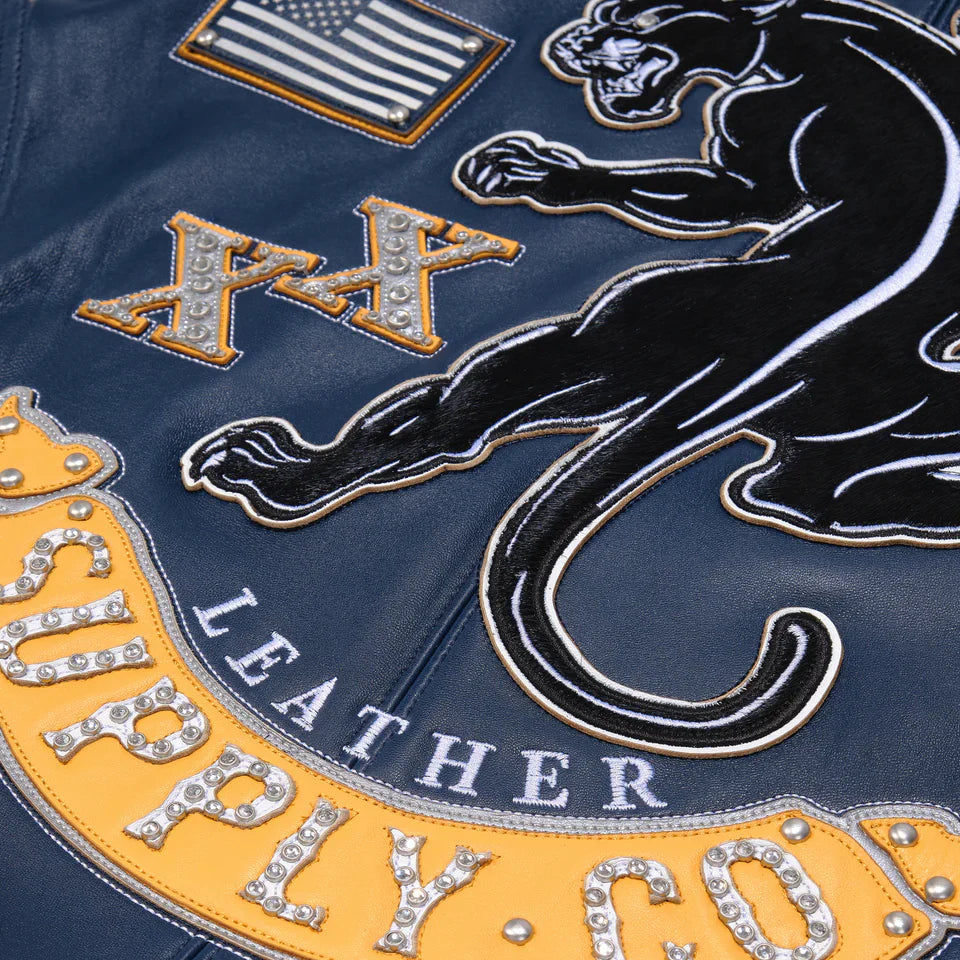 Panther Plush Leather Jacket
