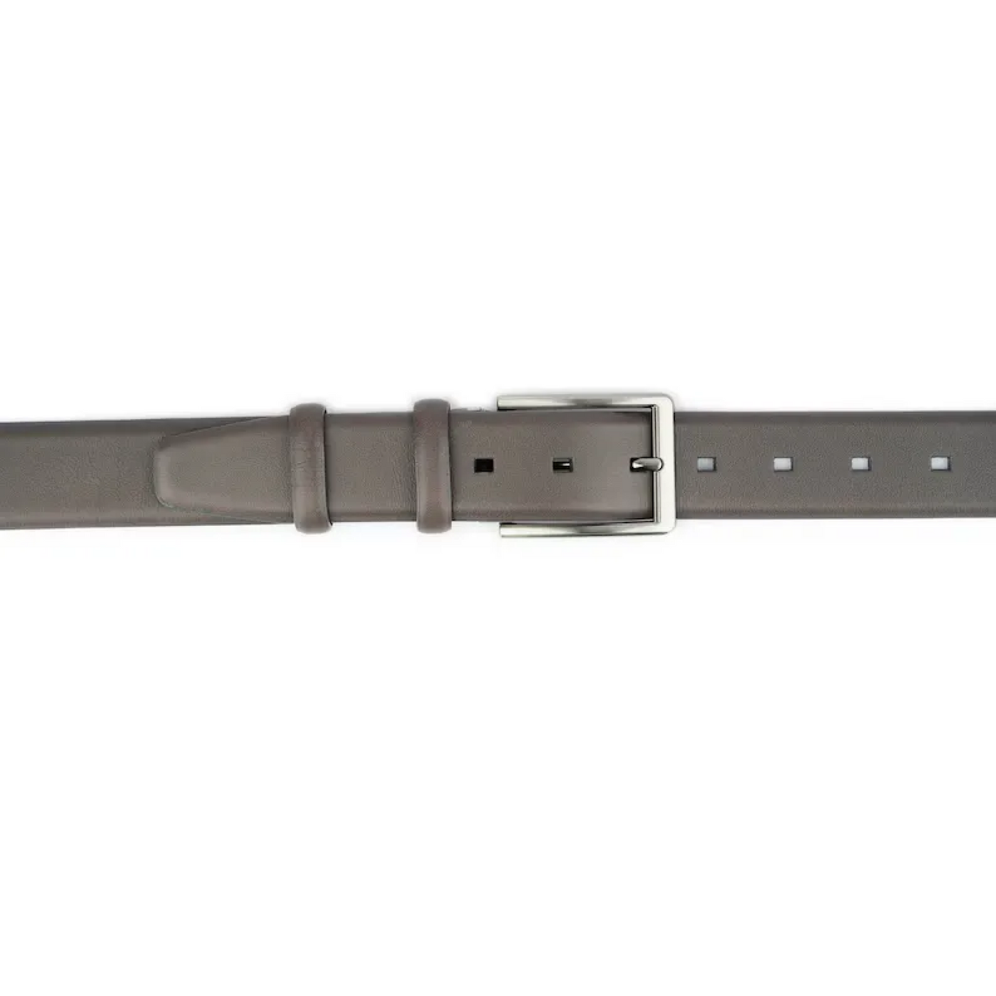 Classic Men's Gray Belt For Suit Genuine Leather Belt For Men 35 Mm