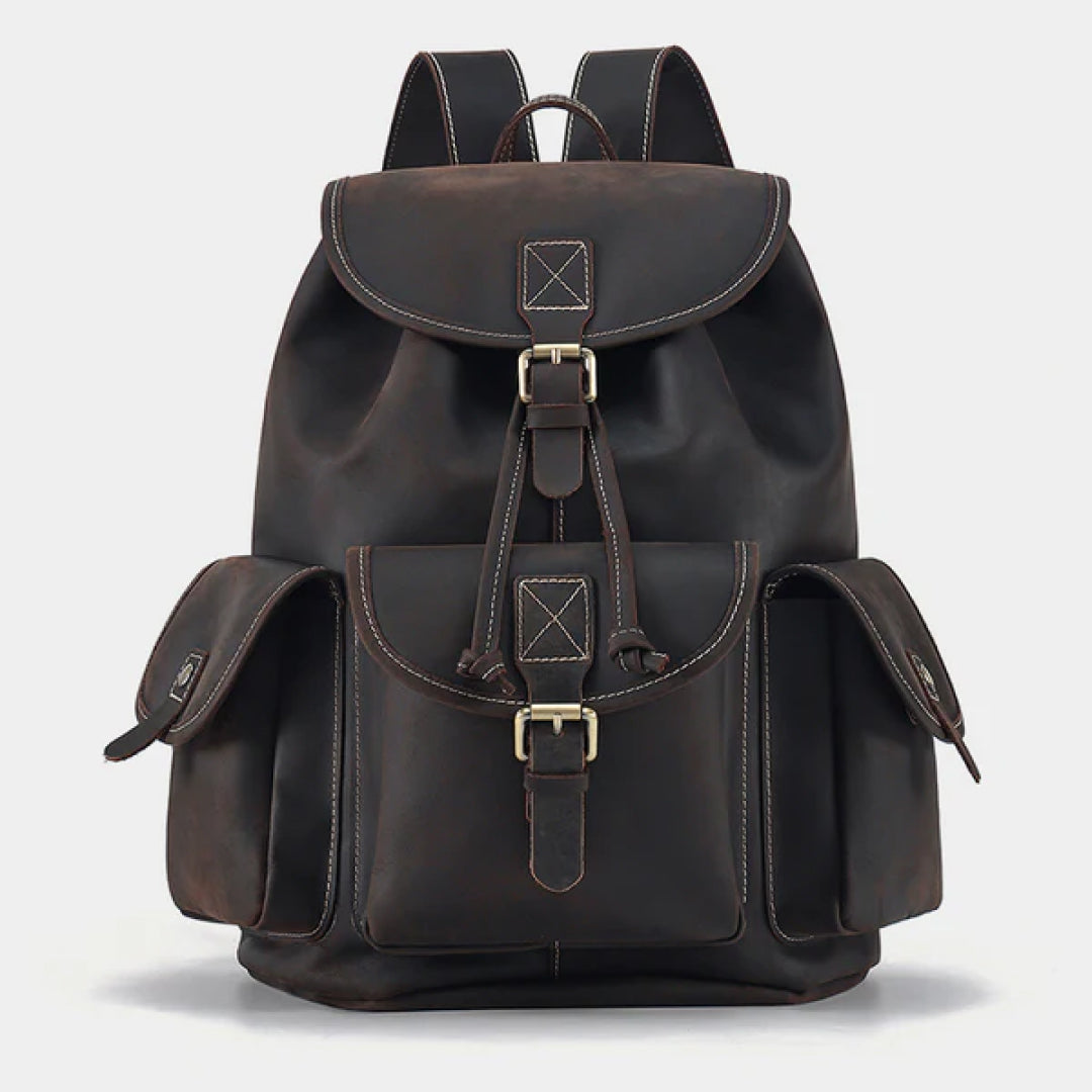 The Vacationer Leather Backpack-Leather backpacks-Premium Leather Street