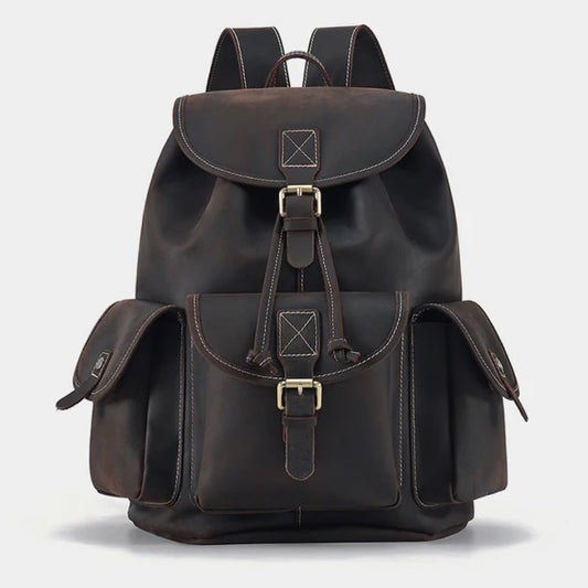 The Vacationer Leather Backpack-Leather backpacks-Premium Leather Street