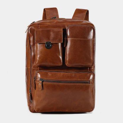 The Convertible Leather Backpack-Leather backpacks-Premium Leather Street