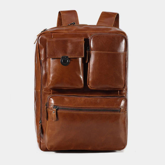 The Convertible Leather Backpack-Leather backpacks-Premium Leather Street