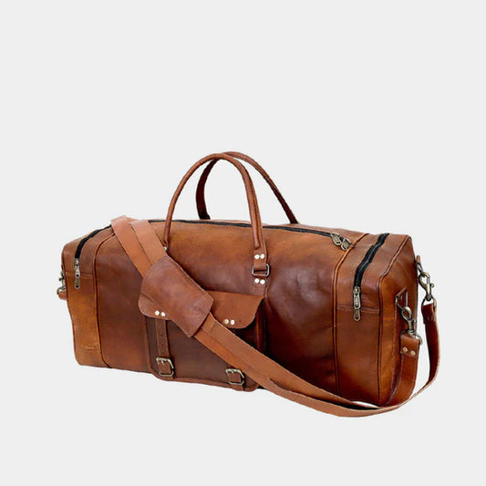 Weekender Luggage Leather Duffle Bag-Leather Duffle bags-Premium Leather Street