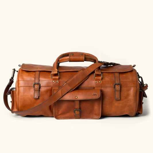 The Denver Travel Leather Duffle Bag-Leather Duffle bags-Premium Leather Street