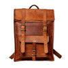 The Hoffman Roll Top Leather Backpack-Leather backpacks-Premium Leather Street