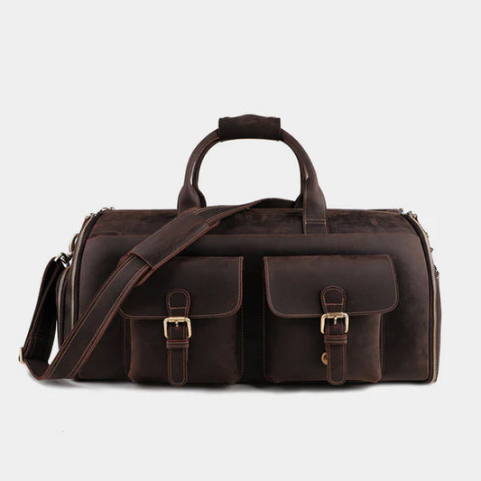 The Smart Leather Duffle Bag-Leather Duffle bags-Premium Leather Street