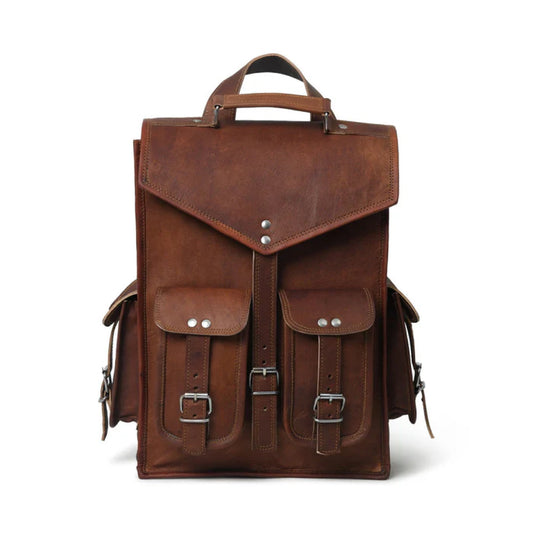 Pre-Historic Convertible Leather Backpack-Leather backpacks-Premium Leather Street
