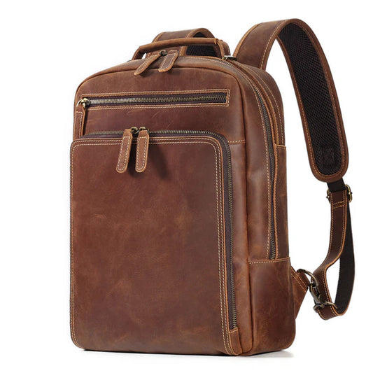 The Kleos Leather Backpack-Leather backpacks-Premium Leather Street