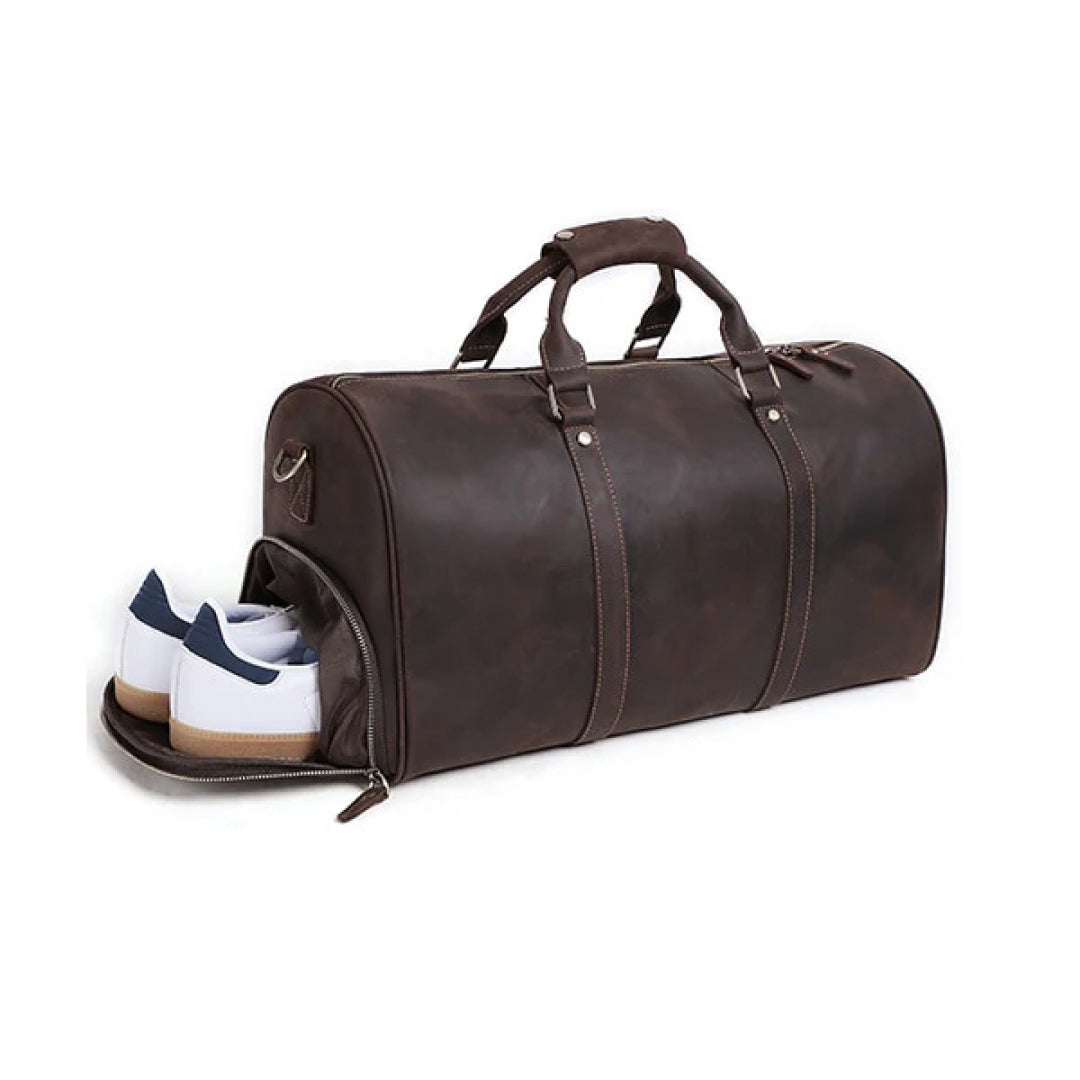 The Large Holdall Leather Duffle Bag-Leather Duffle bags-Premium Leather Street