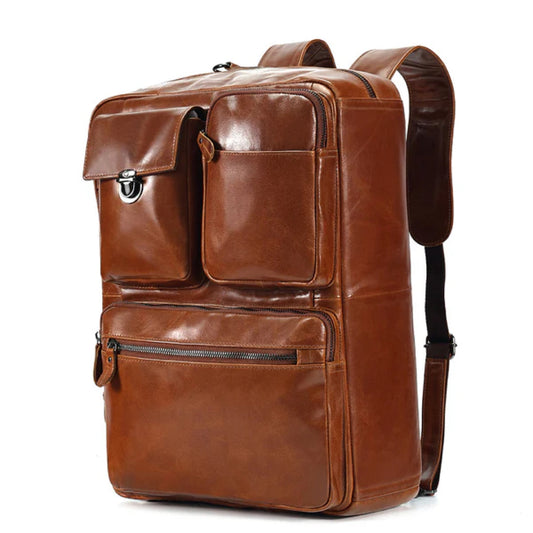 The Convertible Leather Backpack-Leather backpacks-Premium Leather Street