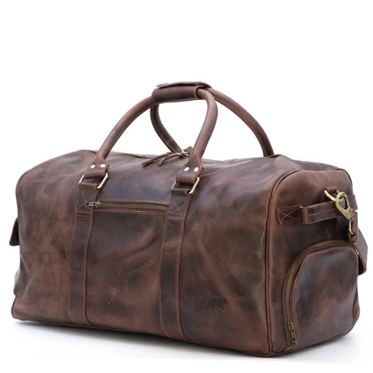 The Weekender Leather Duffle Bag-Leather Duffle bags-Premium Leather Street