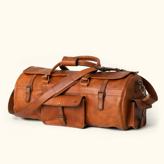 The Denver Travel Leather Duffle Bag-Leather Duffle bags-Premium Leather Street