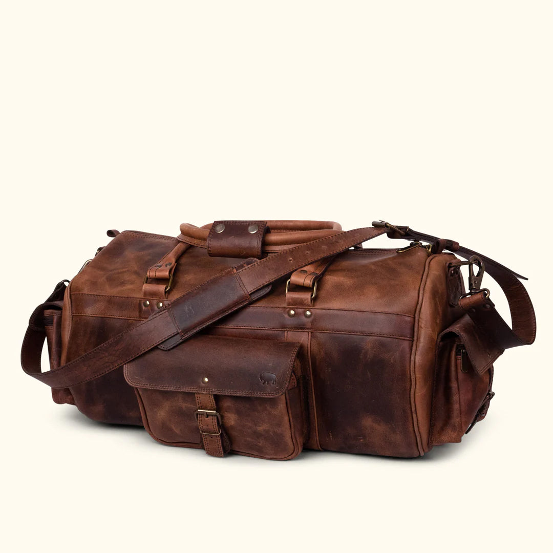 The Roosevelt Leather Duffle Bag-Leather Duffle bags-Premium Leather Street