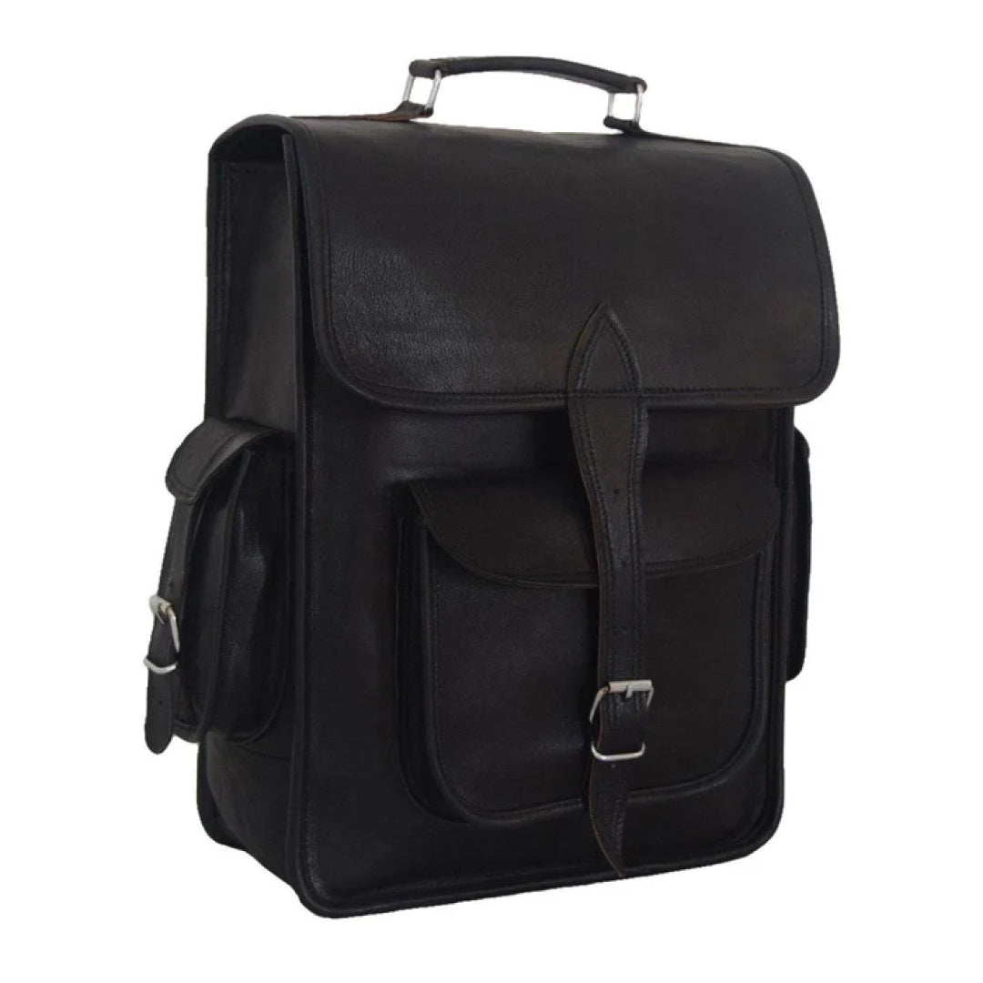 The Ghostbuster Laptop Leather Backpack-Leather backpacks-Premium Leather Street