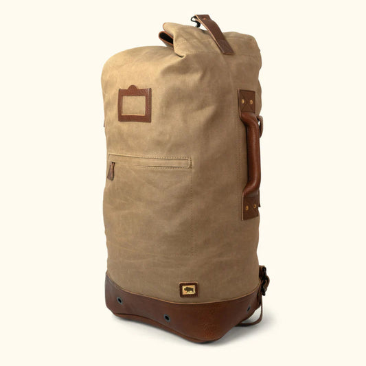 Dakota Waxed Canvas Duffle Bag-Leather Duffle bags-Premium Leather Street