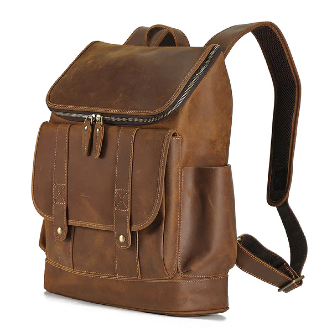 The Aureus Leather Backpack-Leather backpacks-Premium Leather Street