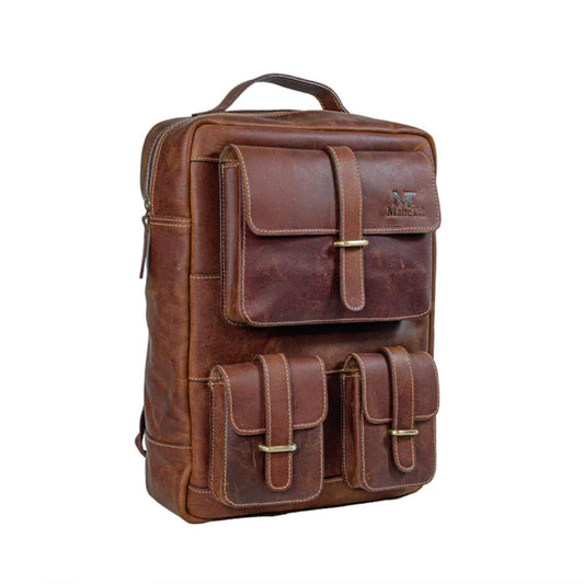 MaheTri Portland Leather Backpack-Leather backpacks-Premium Leather Street