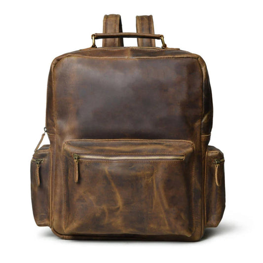 Barclay Buffalo Leather Backpack-Leather backpacks-Premium Leather Street