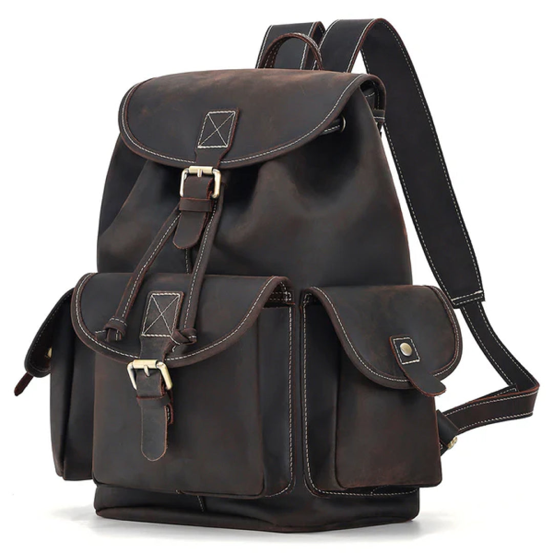 The Vacationer Leather Backpack-Leather backpacks-Premium Leather Street
