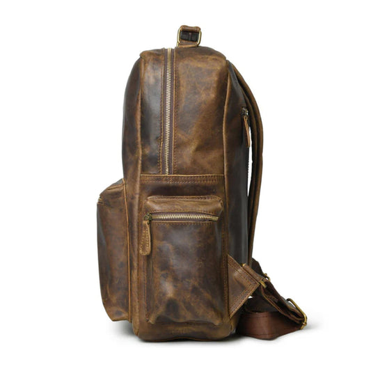 Barclay Buffalo Leather Backpack-Leather backpacks-Premium Leather Street