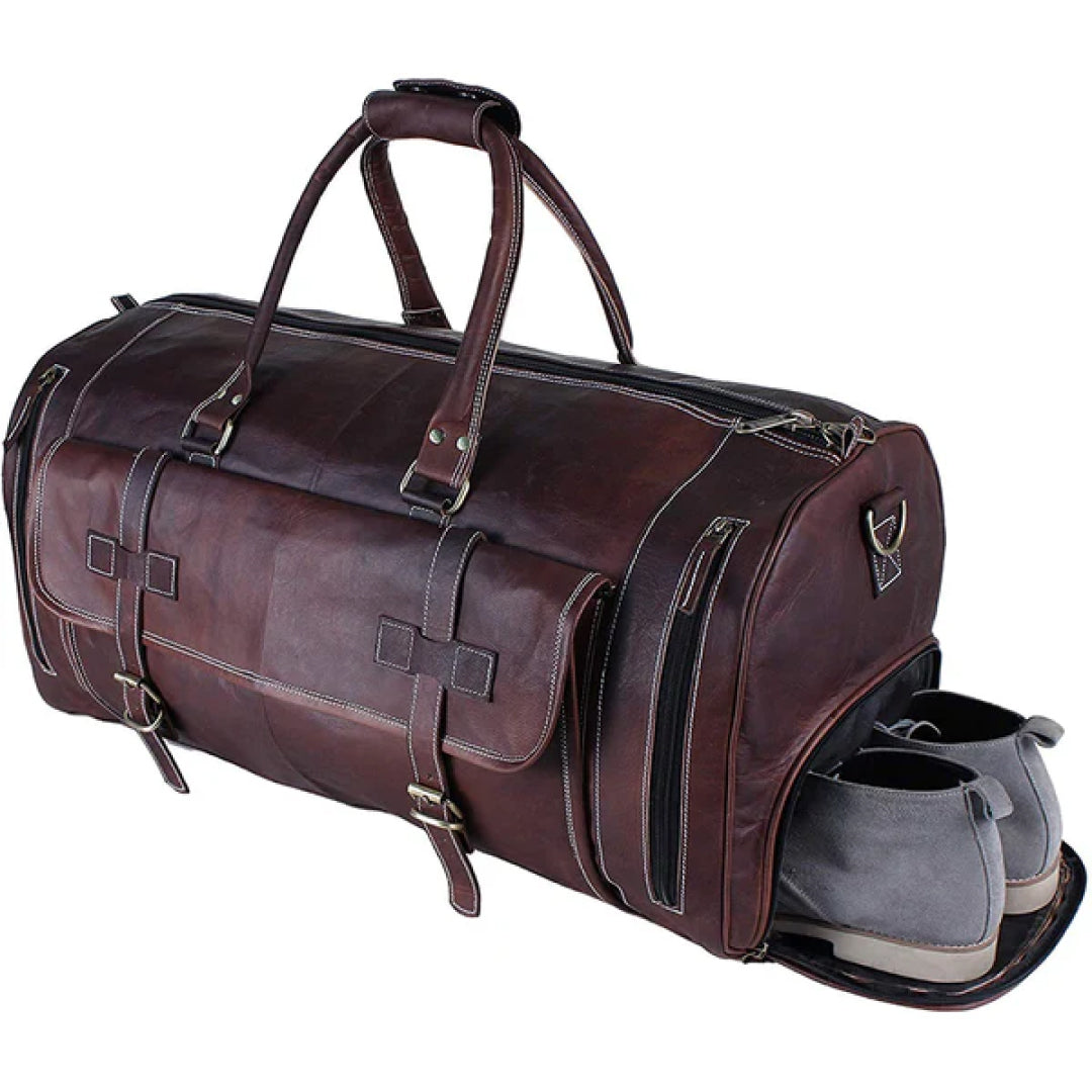 The Borsone Leather Duffle Bag-Leather Duffle bags-Premium Leather Street