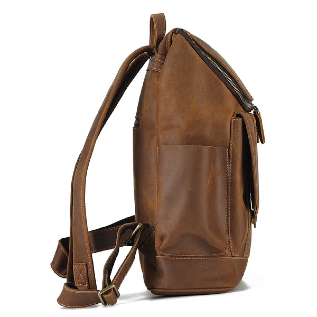 The Aureus Leather Backpack-Leather backpacks-Premium Leather Street