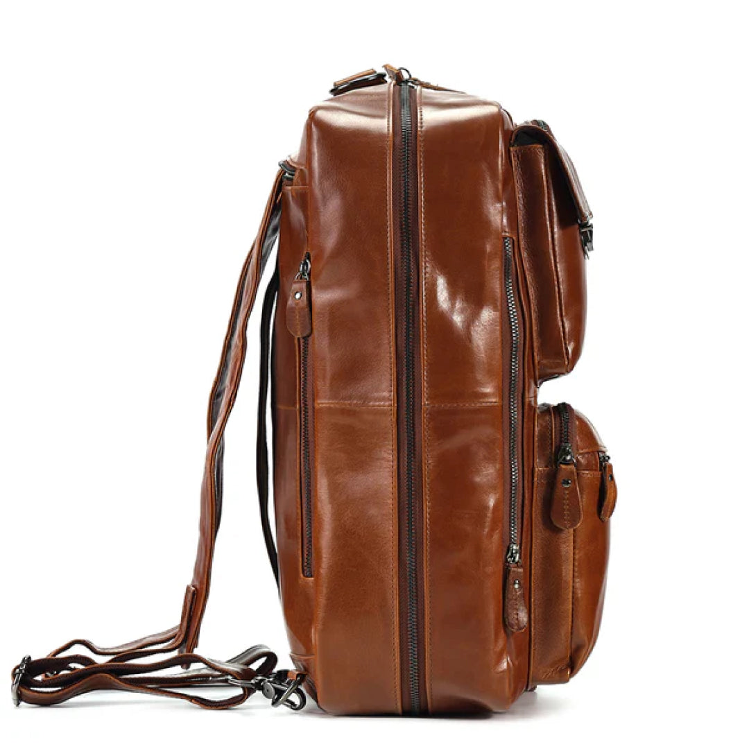 The Convertible Leather Backpack-Leather backpacks-Premium Leather Street