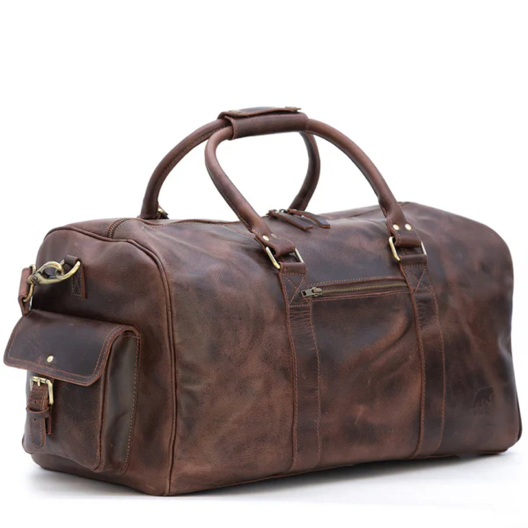 The Weekender Leather Duffle Bag-Leather Duffle bags-Premium Leather Street