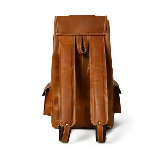 Earthtone Trekking Buffalo Leather Backpack-Leather backpacks-Premium Leather Street