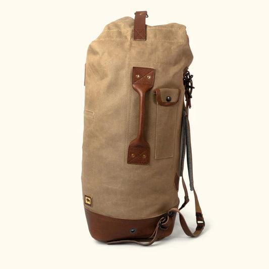 Dakota Waxed Canvas Duffle Bag-Leather Duffle bags-Premium Leather Street