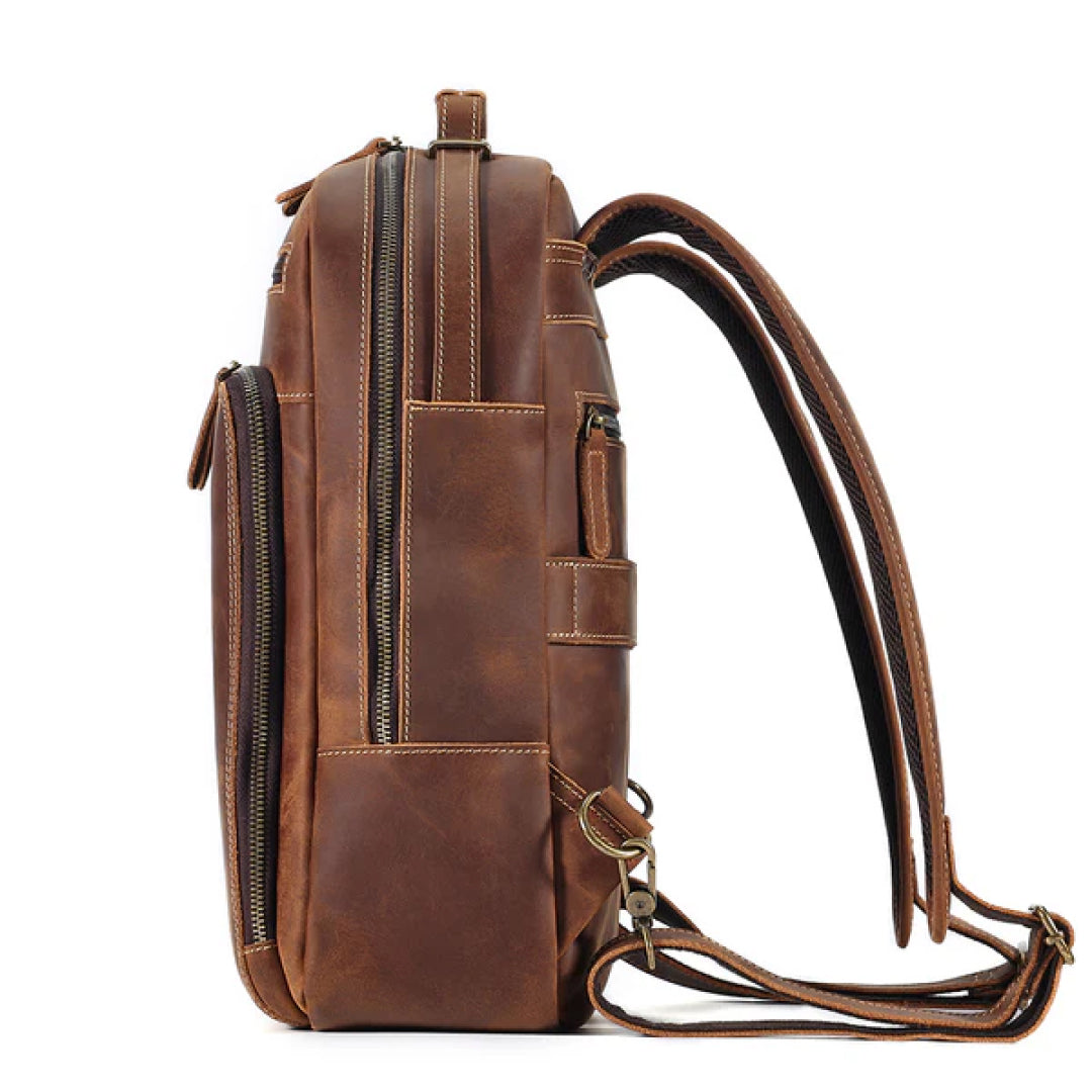 The Kleos Leather Backpack-Leather backpacks-Premium Leather Street