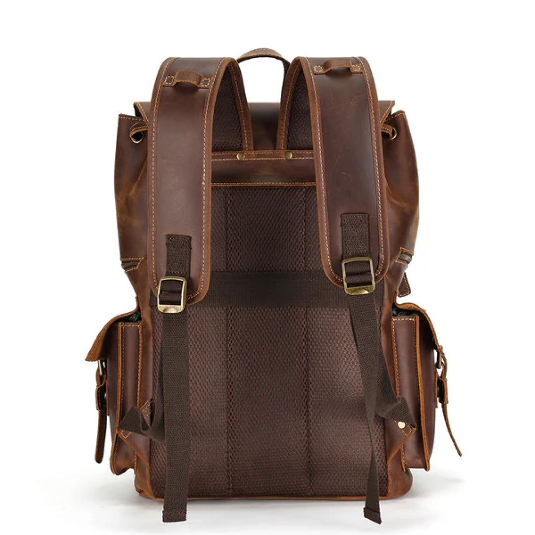 The Drawstring Leather Backpack-Leather backpacks-Premium Leather Street
