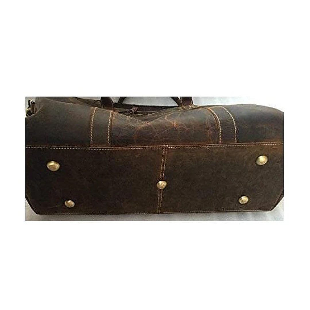 The Coarse Leather Duffle Bag-Leather Duffle bags-Premium Leather Street