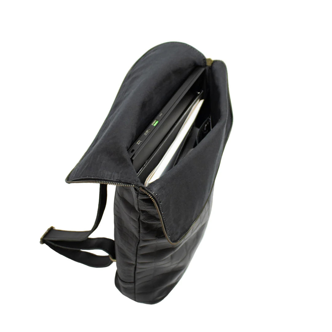 The Black Soho Leather Backpack-Leather backpacks-Premium Leather Street