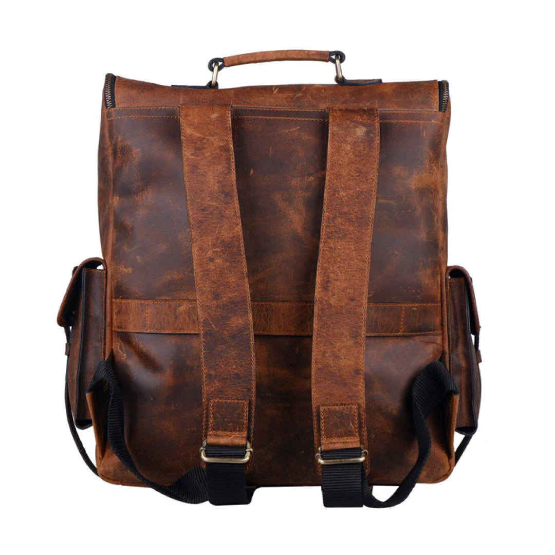 The Solar Flare Leather Backpack-Leather backpacks-Premium Leather Street