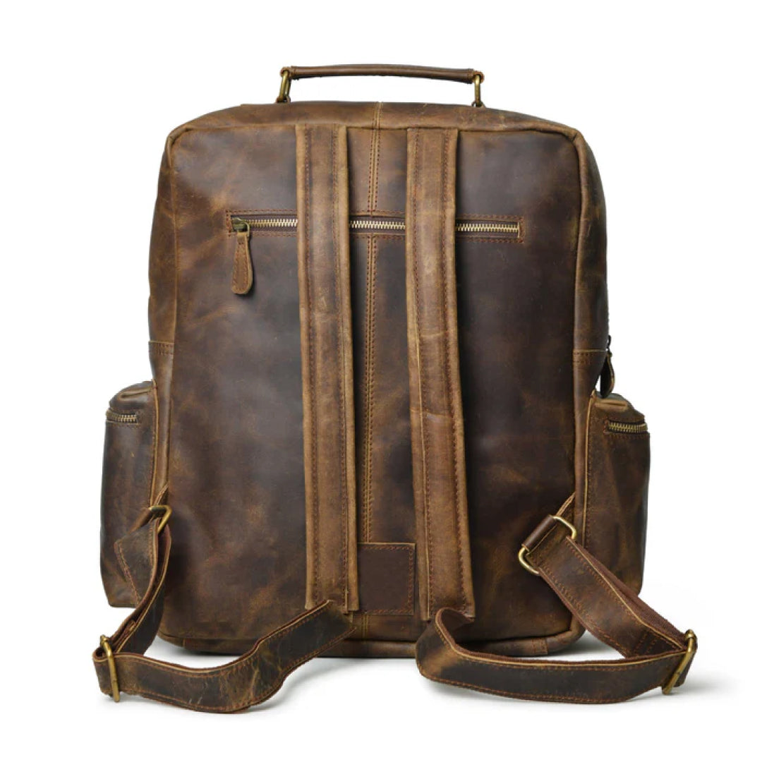 Barclay Buffalo Leather Backpack-Leather backpacks-Premium Leather Street