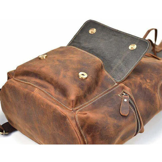 The Armstrong Buffalo Leather Backpack-Leather backpacks-Premium Leather Street