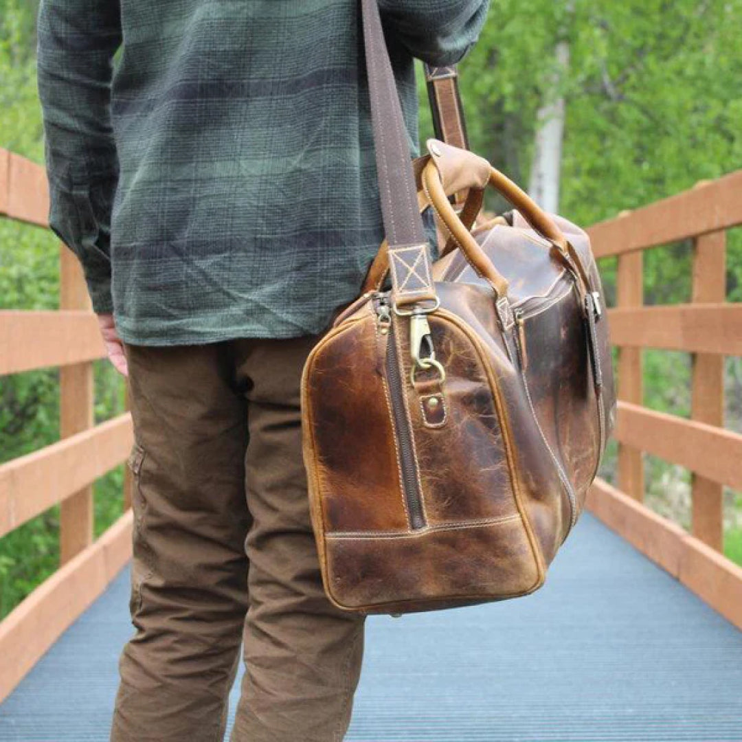 The Overnighter Leather Duffle Bag-Leather Duffle bags-Premium Leather Street
