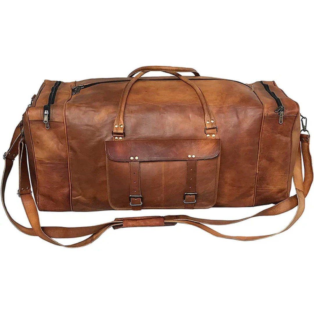Weekender Luggage Leather Duffle Bag-Leather Duffle bags-Premium Leather Street