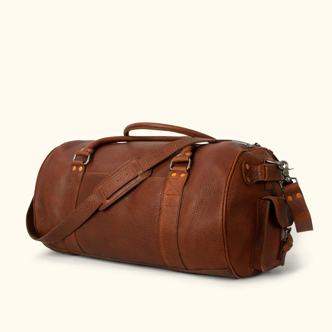 Travel Ryder Reserve Bison Leather Duffle Bag-Leather Duffle bags-Premium Leather Street