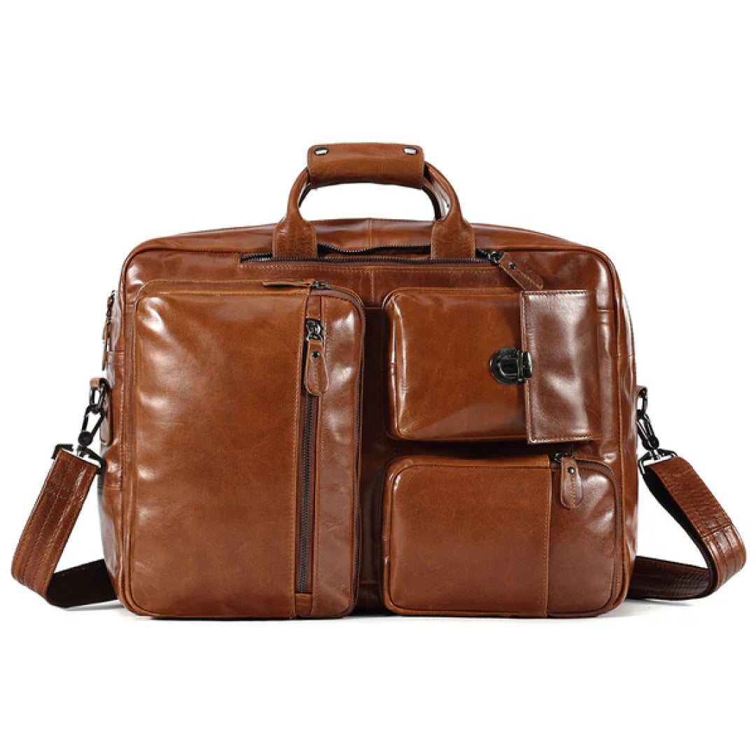 The Convertible Leather Backpack-Leather backpacks-Premium Leather Street