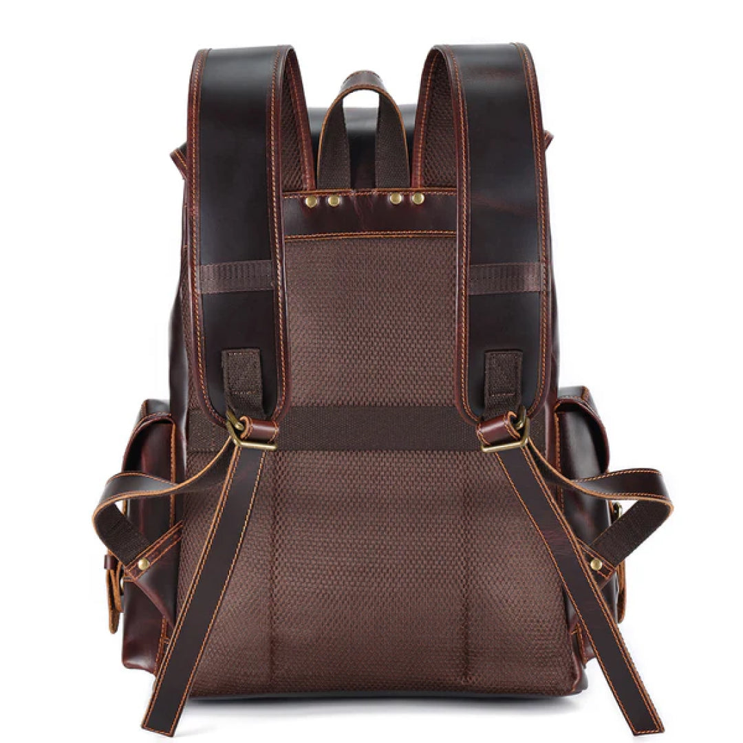 The Wax Leather Backpack-Leather backpacks-Premium Leather Street