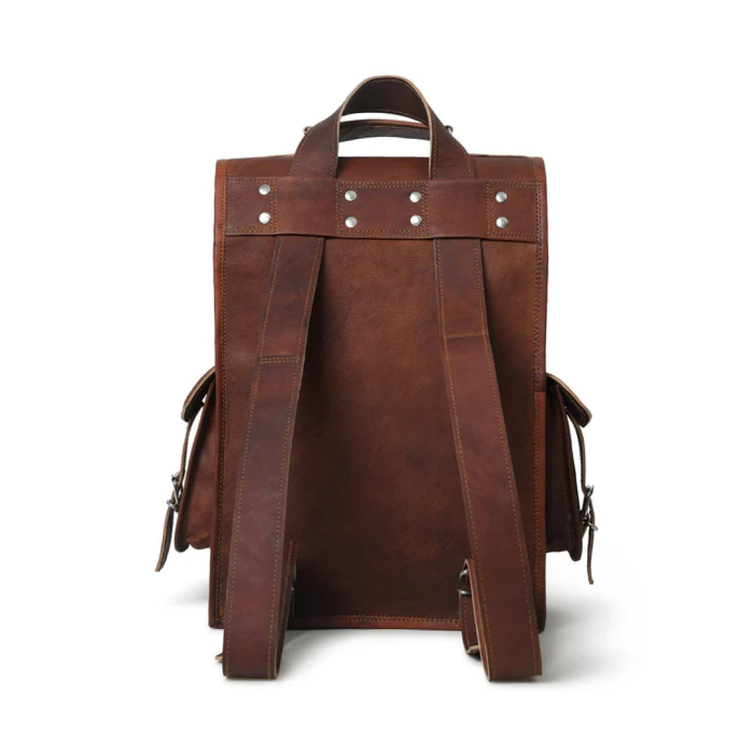Pre-Historic Convertible Leather Backpack-Leather backpacks-Premium Leather Street