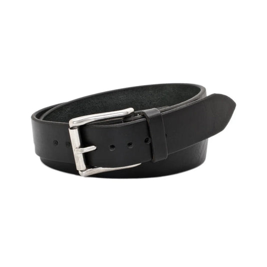 Men's Black Classic Leather Belt-Men Leather Belts-Premium Leather Street