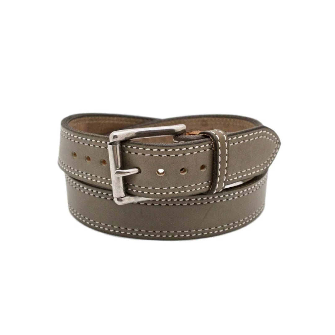 Men's Silver Cloud Leather Belt-Men Leather Belts-Premium Leather Street
